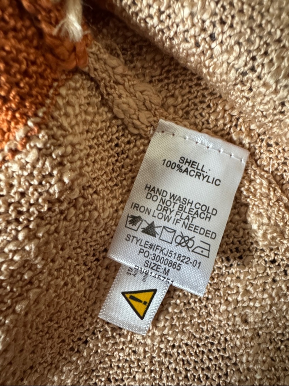 2 Items. Fantastic Fawn Orange and Beige NWT Oversized AND NYDJ Skinny  Leggings - Picture 4 of 6